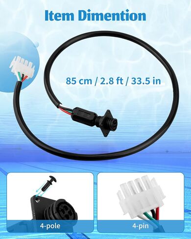 520724 Power Cable, 4-Pin Connector and 4-Pole in Kuwait