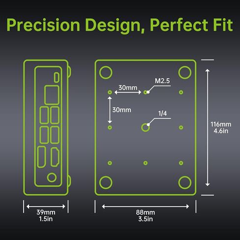Jetson Nano Case, Aluminum Alloy Passive Cooling Case (Only Support Jetson Nano B01 4GB), Efficient Heat Dissipation, Sleek Design, Sandblasted Anodized Finish in Kuwait