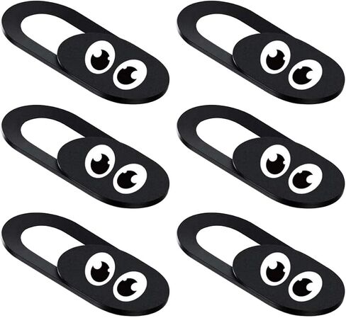 6 Pack Black ABS Camera Privacy Covers for Notebook and Phone in Kuwait