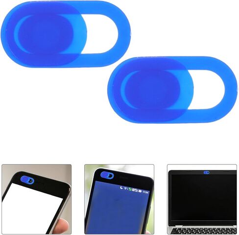 100pcs Blue Plastic Sliding Camera Covers for Phone Lens and Tablets in Kuwait