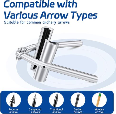 Arrow Puller, Arrow Puller Gripper - Aluminum Archery Tools for Crossbow Targets & Target Practice, Arrow Removal Tool with Ergonomic Grip & Storage Pouch for Outdoor & Range Use in Kuwait