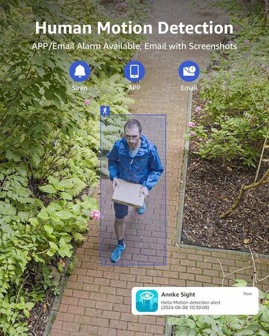 ANNKE 2Pcs 2K Add-On Wi-Fi Outdoor Security Cameras, 3MP Wireless IP Camera in Kuwait
