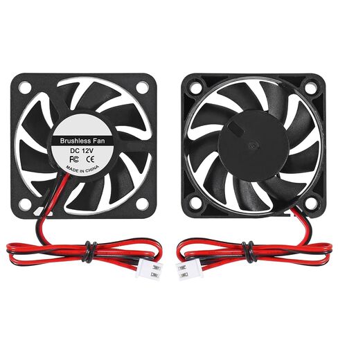 6PCS DC 12V Cooling Fan 50x50x10mm Computer Fans 5010 DC Silent Brushless Computer Fan for 3D Printers(5010 12V 2 PIN) in Saudi Arabia