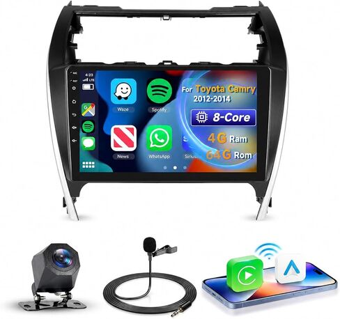 VECHTEL 8 CORE 4G+64G for Toyota Camry 2012-2014 Car Radio in Kuwait