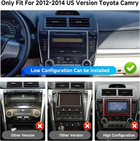 VECHTEL 8 CORE 4G+64G for Toyota Camry 2012-2014 Car Radio in Kuwait