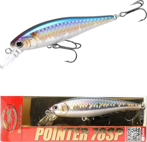 LUCKY CRAFT Pointer 78SP Fishing Lures, 3" Jerkbait Freshwater Bass & Trout Lures, Suspending 4ft–5ft Depth, Jerkbait with Walk-the-Dog Action, Precision Bass Fishing Gear and Accessories in Kuwait