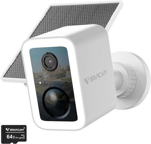 كاميرات مراقبة VSTARCAM 2K لاسلكية في الهواء الطلق، حامل مغناطيسي ولاصق بدون حفر، سحابة مجانية وتخزين SD 64 جيجابايت، WiFi 6 2.4/5G، تنبيهات الحركة، بطارية لمدة 6 أشهر، رؤية ليلية ملونة، IP66، محادثة ثنائية الاتجاه in Kuwait