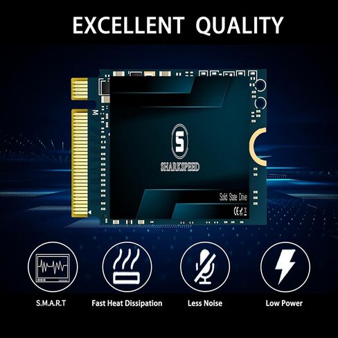 M.2 2230 SSD 1TB NVMe PCIe Gen3.0X4 Internal Solid State Drive, Compatible with Steam Deck, ROG Ally, Microsoft Surface Pro7+/Pro8/Pro9/ProX/laptop3/laptop4/laptop Go/book3, Ultrabook in Saudi Arabia