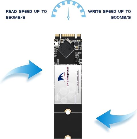 64GB Internal SSD M.2 2280 NGFF SHARKSPEED Plus 3D NAND SATA III 6 Gb/s,Internal Solid State Drive for Notebooks Desktop PC (M.2 2280 64GB) in Saudi Arabia