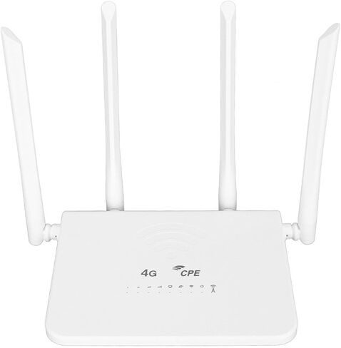 راوتر لاسلكي 4G LTE، نقطة اتصال WiFi متنقلة بسرعة 300 ميجابت في الثانية مع 4 هوائيات 5dBi، وفتحة بطاقة SIM لآسيا (قابس الولايات المتحدة) in Kuwait