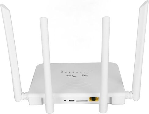 راوتر لاسلكي 4G LTE، نقطة اتصال WiFi متنقلة بسرعة 300 ميجابت في الثانية مع 4 هوائيات 5dBi، وفتحة بطاقة SIM لآسيا (قابس الولايات المتحدة) in Kuwait