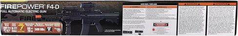 Fire Power SOFT AIR USA F4D AEG Electric Airsoft Rifle with Flashlight and Laser, Black, 200 FPS in Kuwait