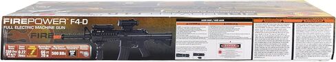 Fire Power SOFT AIR USA F4D AEG Electric Airsoft Rifle with Flashlight and Laser, Black, 200 FPS in Kuwait