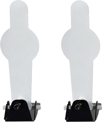 Atflbox 2 Pcs Resetting Metal Shooting Target Stand System for Pistol Airsoft Training and BB Guns Practice, Suitable for Outdoor and Indoor in Kuwait
