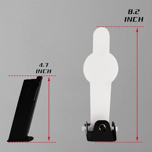 Atflbox 2 Pcs Resetting Metal Shooting Target Stand System for Pistol Airsoft Training and BB Guns Practice, Suitable for Outdoor and Indoor in Kuwait
