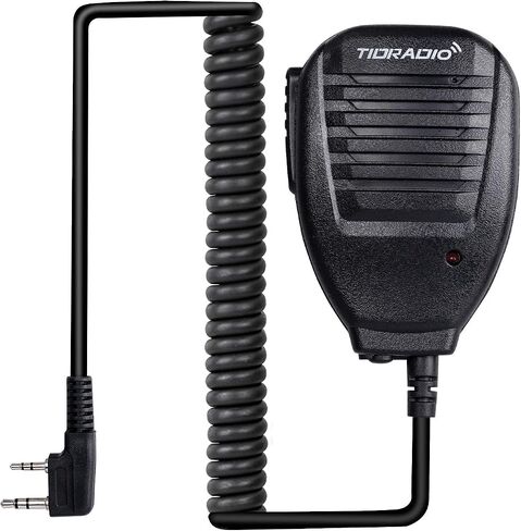TIDRADIO Speaker Microphone Police Walkie Talkie Mic Accessories for Ham GMRS FRS Radio UV-5R Mini 5RM UV-32 DM-32 F8HP UV-21R UV-5G Plus BF-888S GM-15 PRO UV-82 K5Plus TD-V2 TD-H8 TD-H3 Plus -2 Pack in Saudi Arabia