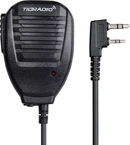 TIDRADIO Speaker Microphone Police Walkie Talkie Mic Accessories for Ham GMRS FRS Radio UV-5R Mini 5RM UV-32 DM-32 F8HP UV-21R UV-5G Plus BF-888S GM-15 PRO UV-82 K5Plus TD-V2 TD-H8 TD-H3 Plus -2 Pack in Saudi Arabia
