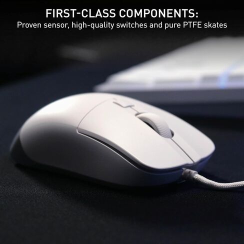 M50, Lightweight Wired Gaming Mouse, Ergonomic Shape for Ideal Comfort and Control, 5 On-Board Profiles, Customizable, USB-A Connection, White in Kuwait