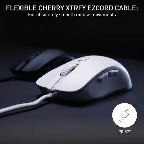 M50, Lightweight Wired Gaming Mouse, Ergonomic Shape for Ideal Comfort and Control, 5 On-Board Profiles, Customizable, USB-A Connection, White in Kuwait