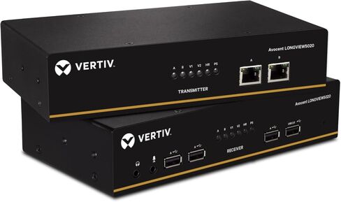 Vertiv Avocent LV 5020P High-Performance Dual DisplayPort KVM Extender Kit with Receiver & Transmitter, VGA, USB, Audio, CATx 50M, Extend up to 300 ft. / 91.44 m. (5020P) in Saudi Arabia