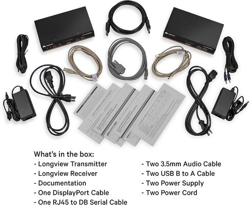 Vertiv Avocent LV 5020P High-Performance Dual DisplayPort KVM Extender Kit with Receiver & Transmitter, VGA, USB, Audio, CATx 50M, Extend up to 300 ft. / 91.44 m. (5020P) in Saudi Arabia