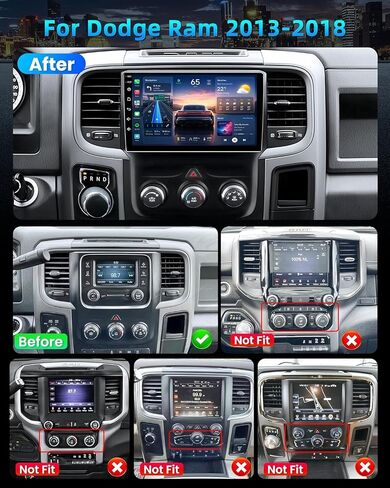 4 + 64GB ROM Car Radio for Dodge Ram 1500 2500 3500 2013-2018 in Saudi Arabia