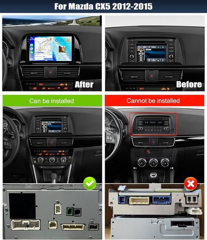 [4G+64G] Android 15 Car Radio for Mazda CX5 2012 2013 2014 2015 with Wireless CarPlay Android Auto,9 inch Touchscreen Car Stereo with WiFi,GPS Navigation,Bluetooth,FM/RDS SWC EQ+Backup Camera in Saudi Arabia