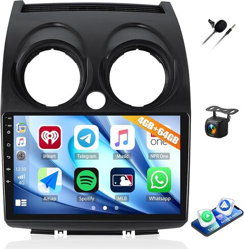 4G+64G Car Radio for Nissan Rogue 2008-2013 with Wireless CarPlay Android Auto, 9" 1280 * 720 Touchscreen Radio Android 15 Car Stereo Bluetooth 5.0 32EQ WiFi GPS RDS FM HD Backup Camera in Saudi Arabia