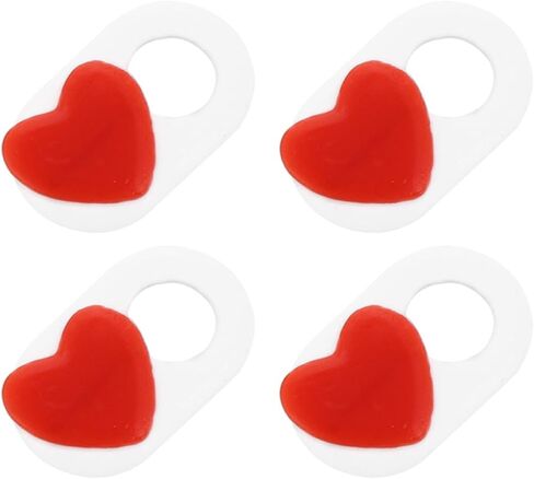 DECHOUS Webcam Cover Slide Privacy Protection Laptop for 4pcs 4pcs Heart Pattern, Strong Adhesive, Thin Abs Design for Data Safety and Tablet in Kuwait