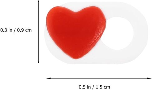DECHOUS Webcam Cover Slide Privacy Protection Laptop for 4pcs 4pcs Heart Pattern, Strong Adhesive, Thin Abs Design for Data Safety and Tablet in Kuwait