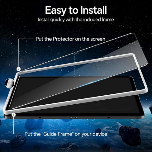 Coolpow【2+1 PACK】Screen Protector for Samsung Galaxy Tab S10 Ultra/Tab S9 Ultra 14.6 Inch 2024/2023, 9H Hardness, High Clarity, Anti-Shatter, Case-Friendly in Saudi Arabia