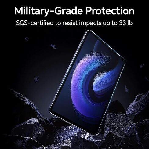 Coolpow【2+1 PACK】Screen Protector for Samsung Galaxy Tab S10 Ultra/Tab S9 Ultra 14.6 Inch 2024/2023, 9H Hardness, High Clarity, Anti-Shatter, Case-Friendly in Saudi Arabia