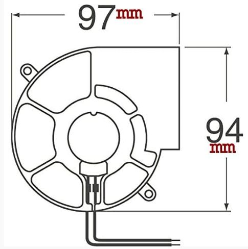 SUNON Squirrel Fan PMB1297PYB1-AY 3-pin, 8.6 Watts(Can Replace Gamma 30) in Saudi Arabia