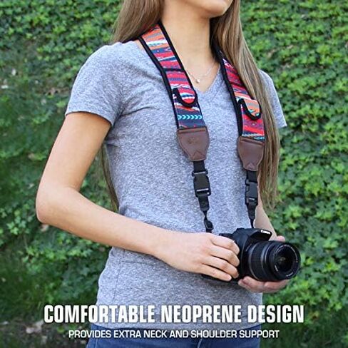 USA Gear Camera Sleeve (Southwest) + Camera Neck Strap (Southwest) - Bundle in Saudi Arabia