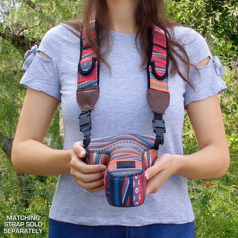 USA Gear Camera Sleeve (Southwest) + Camera Neck Strap (Southwest) - Bundle in Saudi Arabia