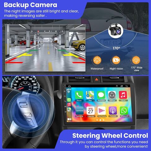 [4+64GB] 10 inch Car Stereo Radio for Nissan Versa Sedan 2015 2016 2017 2018 2019 (LHD) with Wireless carplay/Android auto/Touchscreen/GPS Navigation/HD Backup Camera in Kuwait