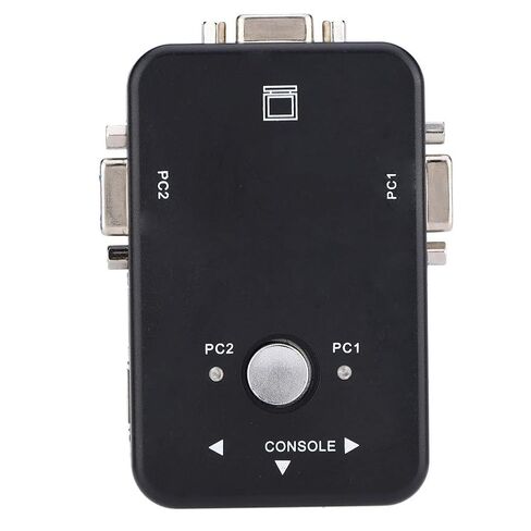 VGA Video Switch, 2 Ports, Manual Switch Box, USB 2.0 KVM Switch, Online Games, Supports ABS 3.7 x 4 x 0.9 Inch (Bite) in Saudi Arabia