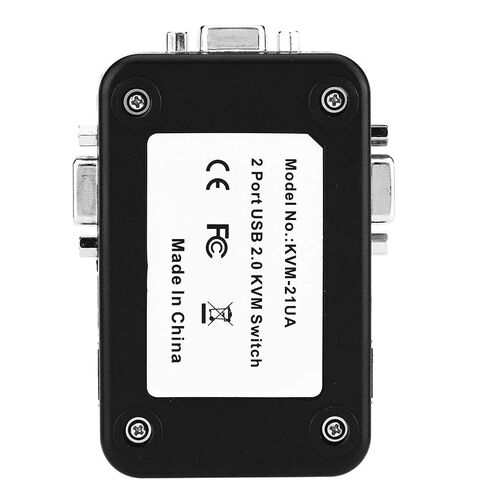 VGA Video Switch, 2 Ports, Manual Switch Box, USB 2.0 KVM Switch, Online Games, Supports ABS 3.7 x 4 x 0.9 Inch (Bite) in Saudi Arabia