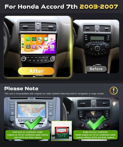 8 Core 6G 128G 5G WiFi Car Stereo for Honda Accord 2003-2007 in Saudi Arabia