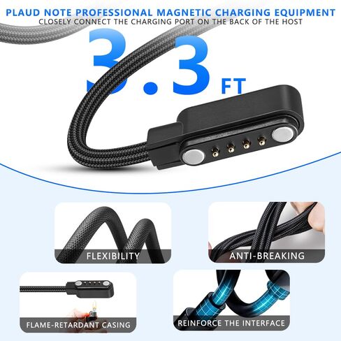 2-Pack Type-C Braided Charger Cable for PLAUD Note/Note Pro AI Voice Recorder Charger, Plaid Charger Replacement Cable USB-C 3.3 FT in Kuwait