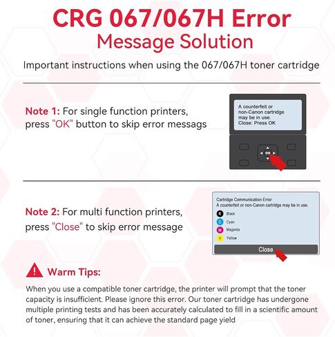 067 067H Toner Cartridges Set Compatible for Canon 067 067H CRG-067H Toner in Saudi Arabia