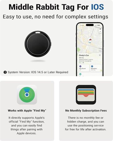 Cat Tracker Collar for iPhone, GPS Tracker Alternative, Find My APP in Kuwait