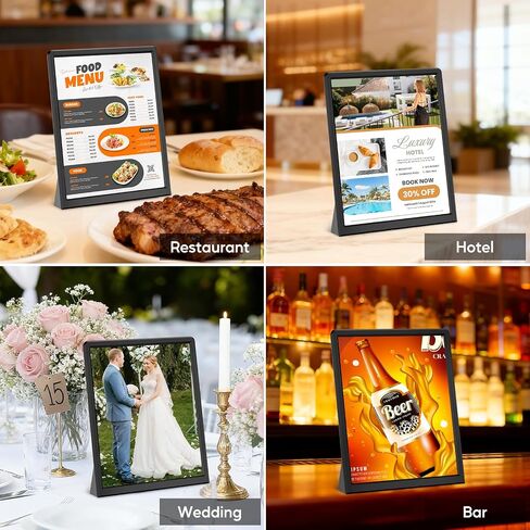 9.7 Inch Digital Signage Display Kiosk with 3000mAh Battery, Digital Menu Board, Wireless Screen Mirroring, Portable Touchscreen Advertising Display for Restaurant/Cafe/Bar/Hotel in Kuwait