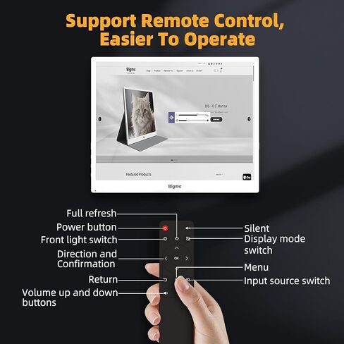 Bigme B13 13.3-Inch Color E-Paper Monitor, Remote Control Laptop Screen Extender in Saudi Arabia
