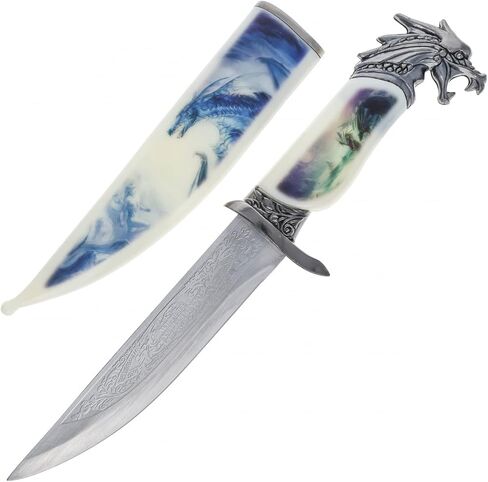 ASR Outdoor 13.5 inch Animal Head Decorative Collector's Hunting Knife with Ornamental Scabbard in Kuwait