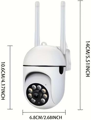 4 piece Wireless WiFi Home Surveillance Camera,1440p Dual-View PTZ Dome Camera,2.4GHz,Automatic Tracking Two-Way Voice Motion Detection,Indoor Security Camera,iOS/Android System in Kuwait