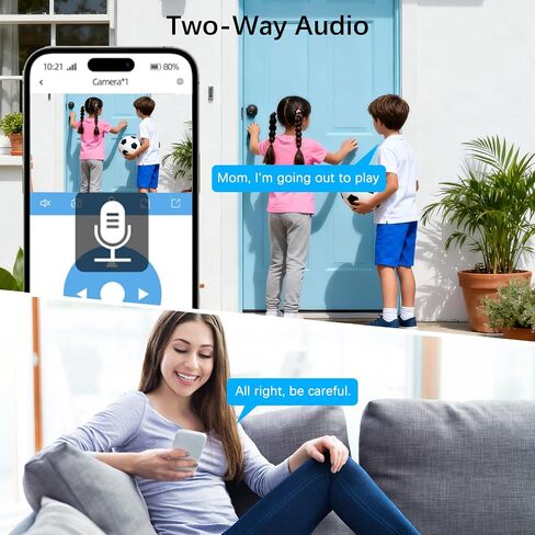 Solar Security Cameras Wireless Outdoor,4 Cam-Kit,Solar-Powered,No Subscription,Home Security Cameras System with 4MP Color Night Vision,Auto Tracking,Spotlight & Siren,64GB Memory Card,2.4 & 5G WiFi in Kuwait