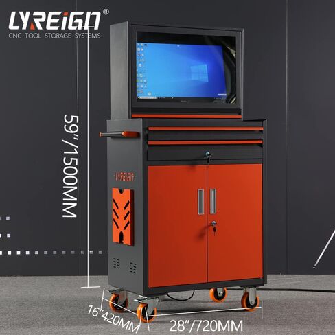 Desktop Mobile Cart with Monitor Mount Industrial Computer Cabinet in Saudi Arabia