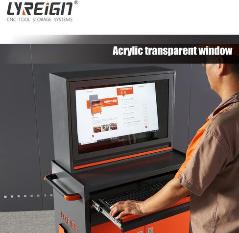 Desktop Mobile Cart with Monitor Mount Industrial Computer Cabinet in Saudi Arabia