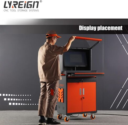 Desktop Mobile Cart with Monitor Mount Industrial Computer Cabinet in Saudi Arabia